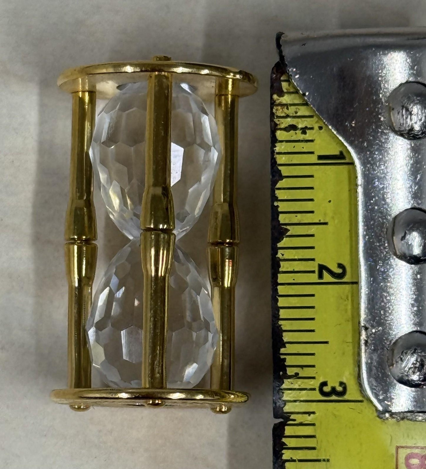 Swarovski Crystal Sand Timer Mini Figurine Collectible Ornament Glass Time