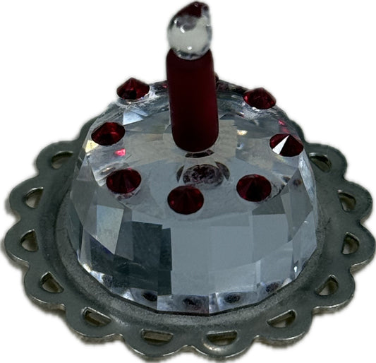 Swarovski Crystal Cake Mini Figurine Collectable Ornament