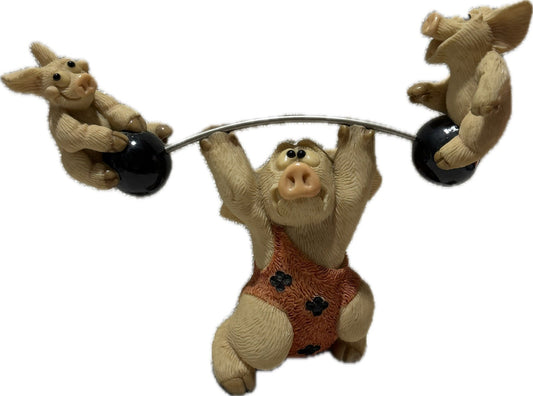 Piggin Physical Jerk 2002 David Corbridge Handmade Ceramic Figurine