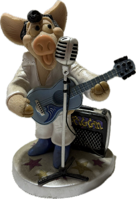 Piggin Superstar 2003 David Corbridge Handmade Ceramic Figurine