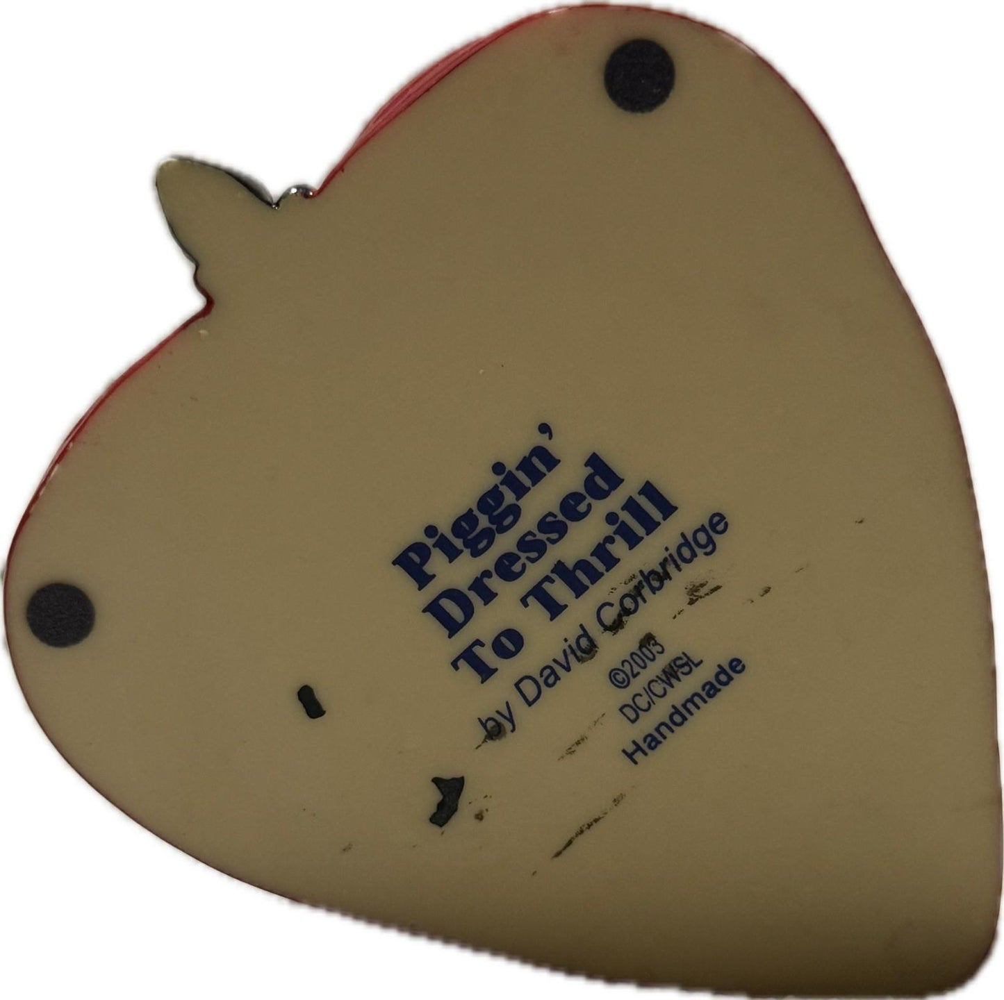 Piggin Dressed To Thrill 2003 David Corbridge Handmade Ceramic Figurine