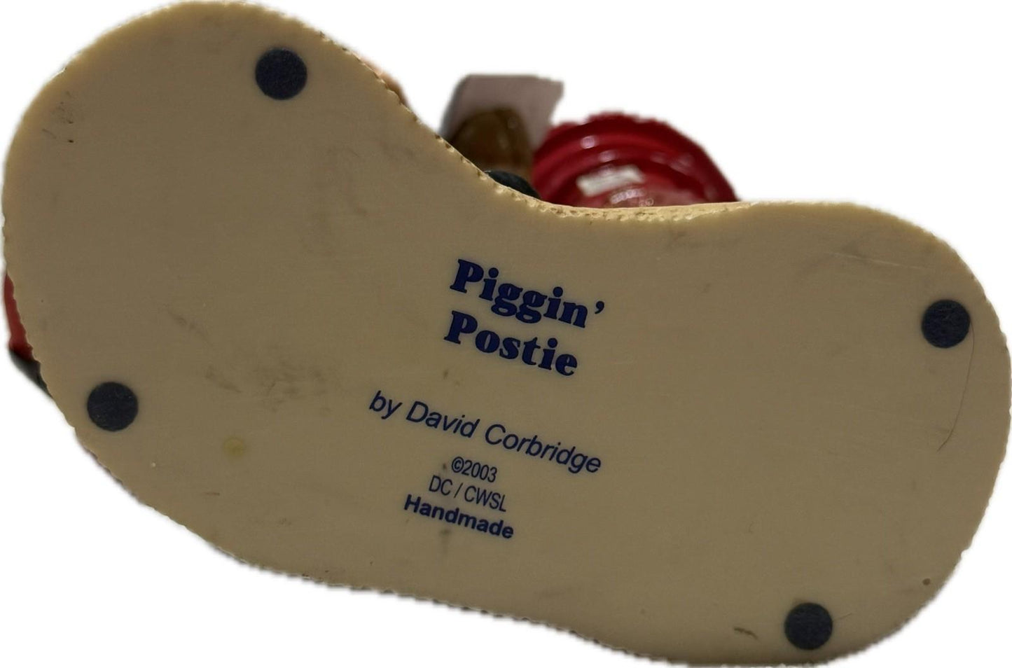 Piggin Postie 2003 David Corbridge Handmade Ceramic Figurine