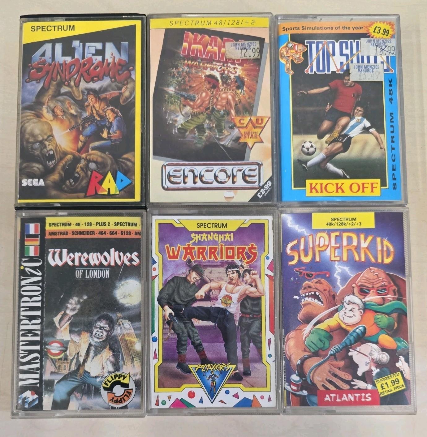 ZX Spectrum Games Bundle Joblot X6 Retro Gaming Vintage -1