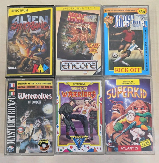 ZX Spectrum Games Bundle Joblot X6 Retro Gaming Vintage -1