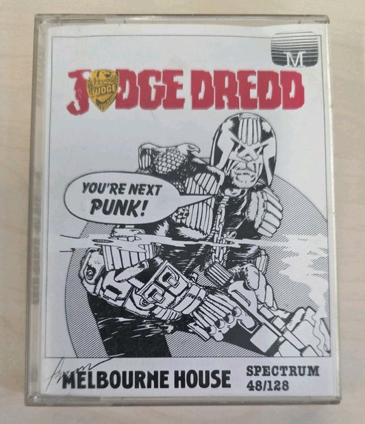 Judge Dredd ZX Spectrum 48K 128K Cassette Melbourne House RARE Retro Game