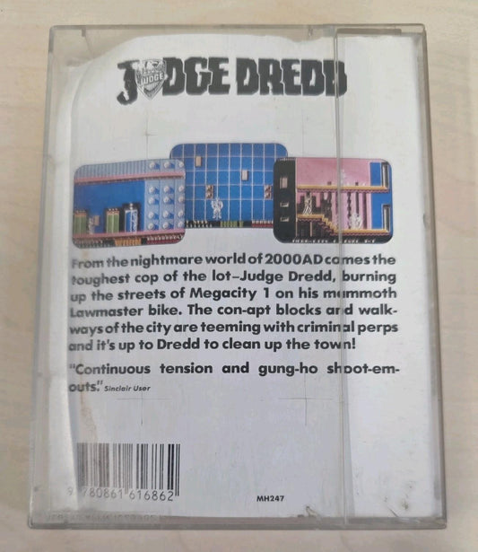 Judge Dredd ZX Spectrum 48K 128K Cassette Melbourne House RARE Retro Game