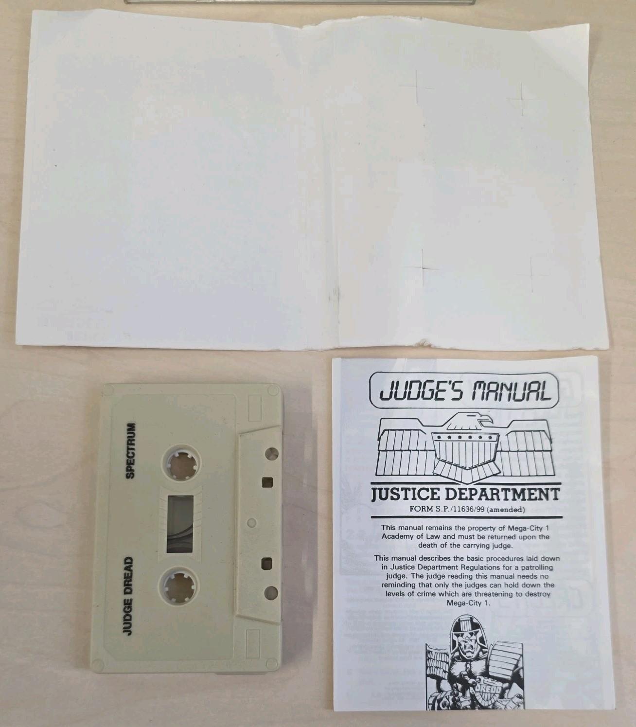 Judge Dredd ZX Spectrum 48K 128K Cassette Melbourne House RARE Retro Game