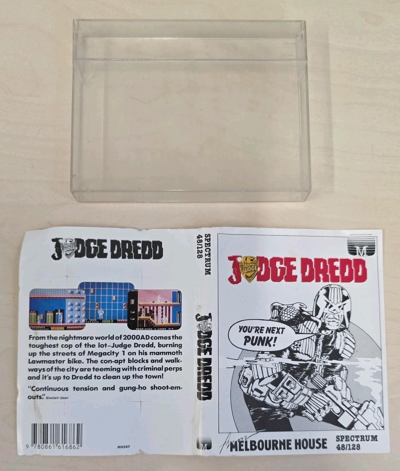 Judge Dredd ZX Spectrum 48K 128K Cassette Melbourne House RARE Retro Game