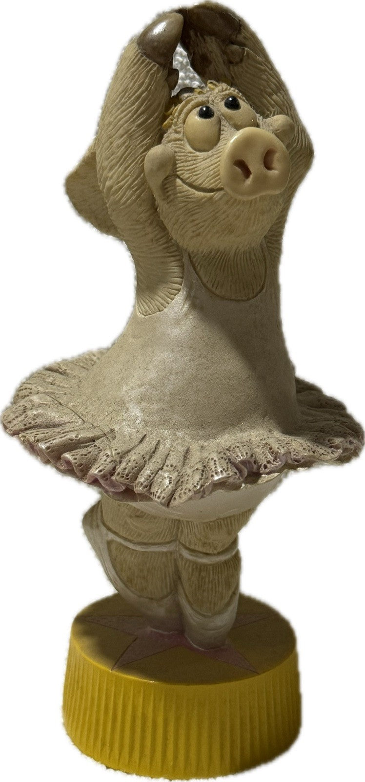 Piggin En-Pointe 2001 David Corbridge Handmade Ceramic Pig Figurine Ballet