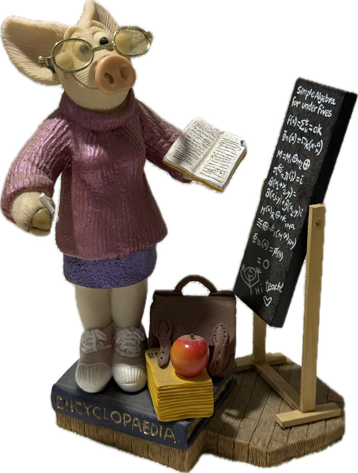 Piggin Star Teacher 2003 David Corbridge Handmade Ceramic Figurine
