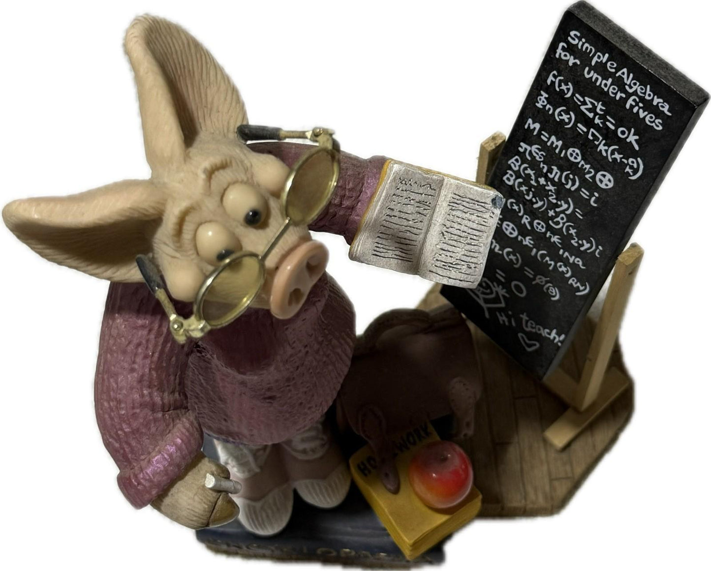 Piggin Star Teacher 2003 David Corbridge Handmade Ceramic Figurine