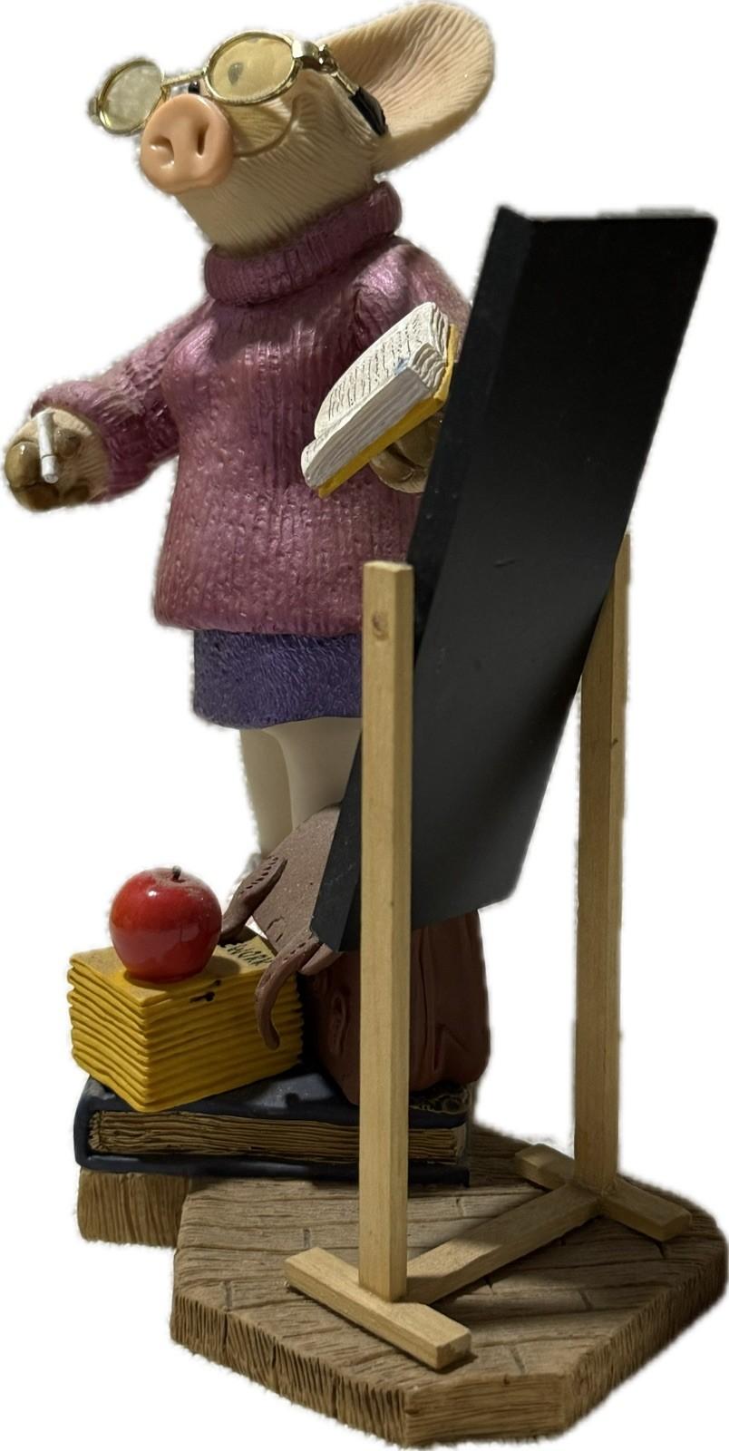 Piggin Star Teacher 2003 David Corbridge Handmade Ceramic Figurine