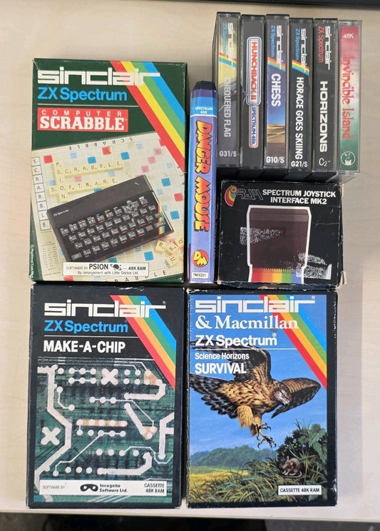 ZX Spectrum Games Bundle 10 Games Joystick Interface MK2 Retro Gaming