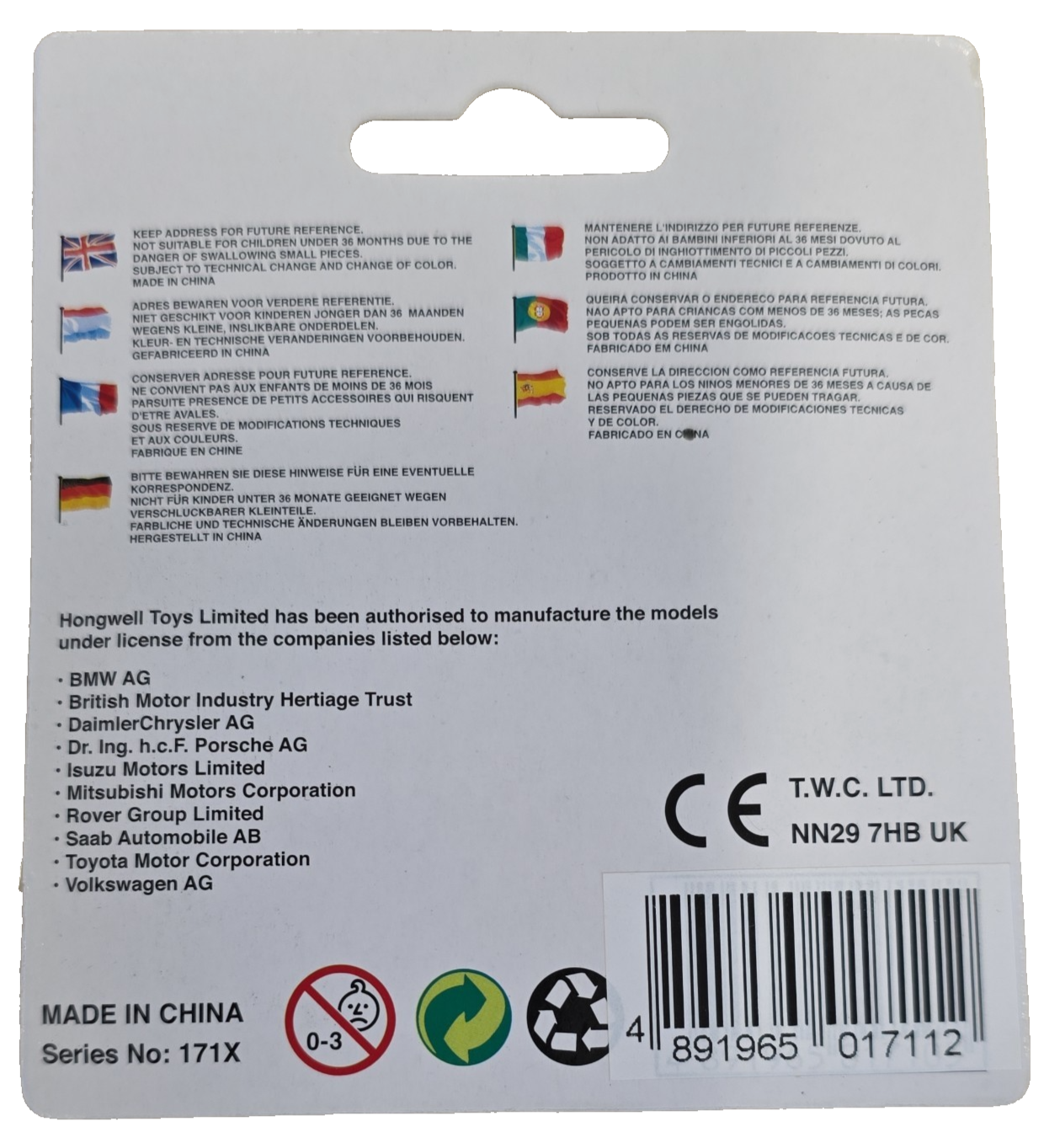 CARARAMA 1:72 Scale Notarzt German BMW Emergency Vehicle Diecast Model