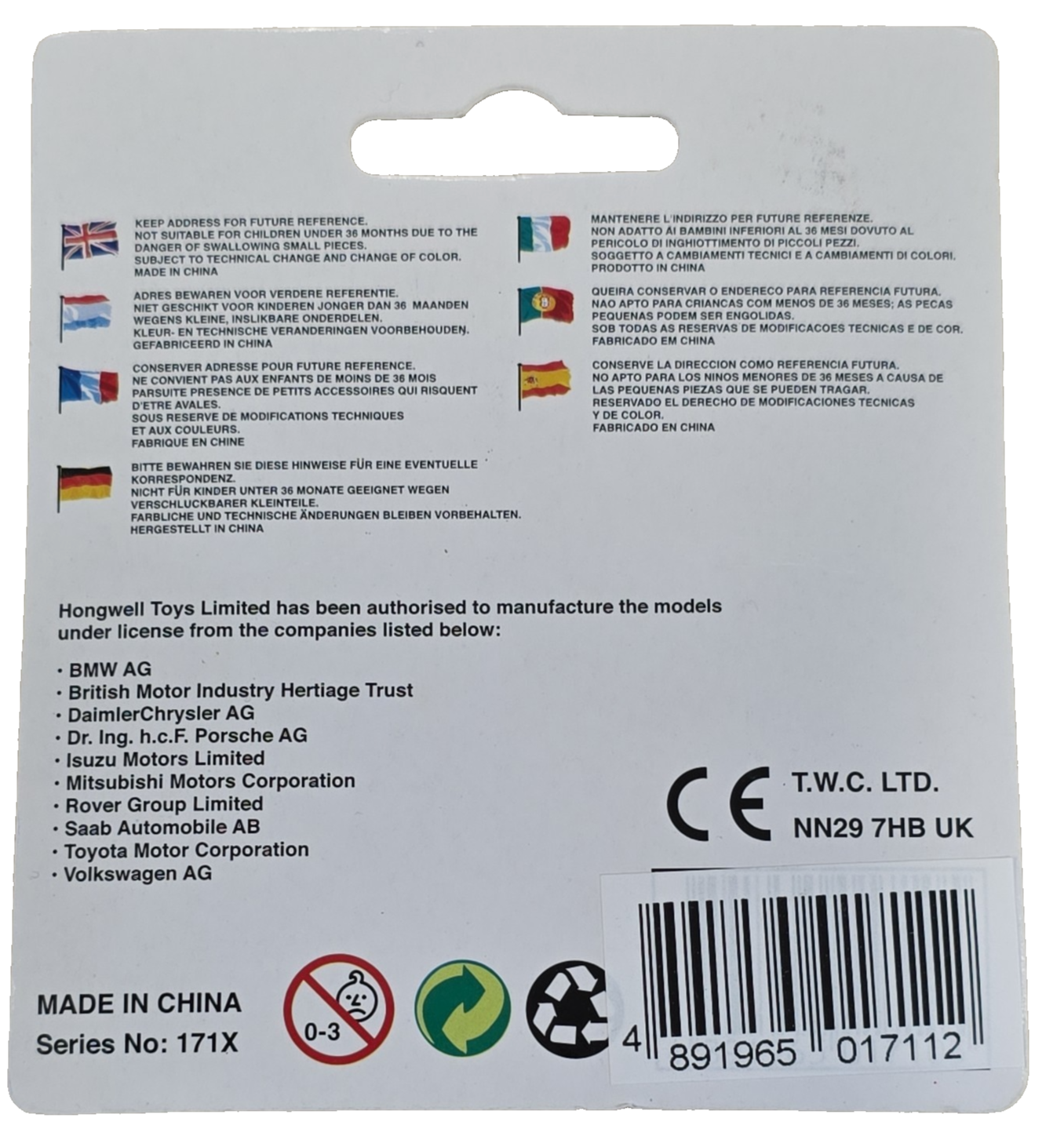 CARARAMA 1:72 Scale Notarzt German Mercedes-Benz W163 Emergency Vehicle Diecast