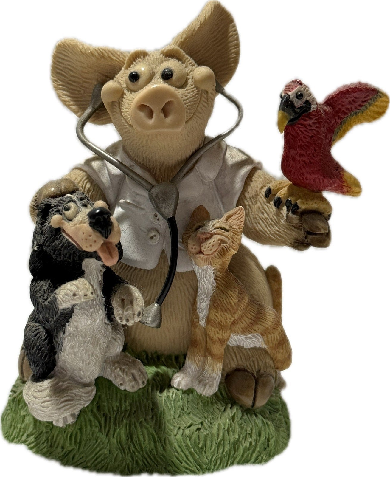 Piggin Animal Hospital 2002 David Corbridge Handmade Ceramic Figurine