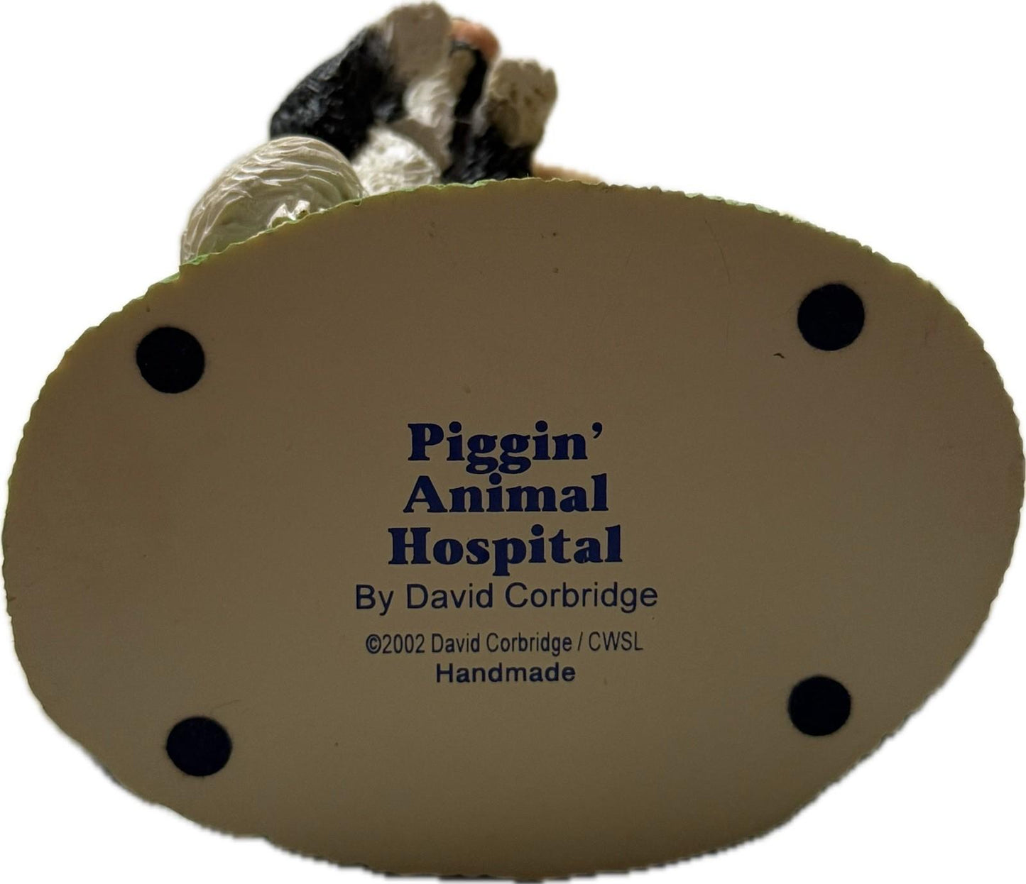 Piggin Animal Hospital 2002 David Corbridge Handmade Ceramic Figurine
