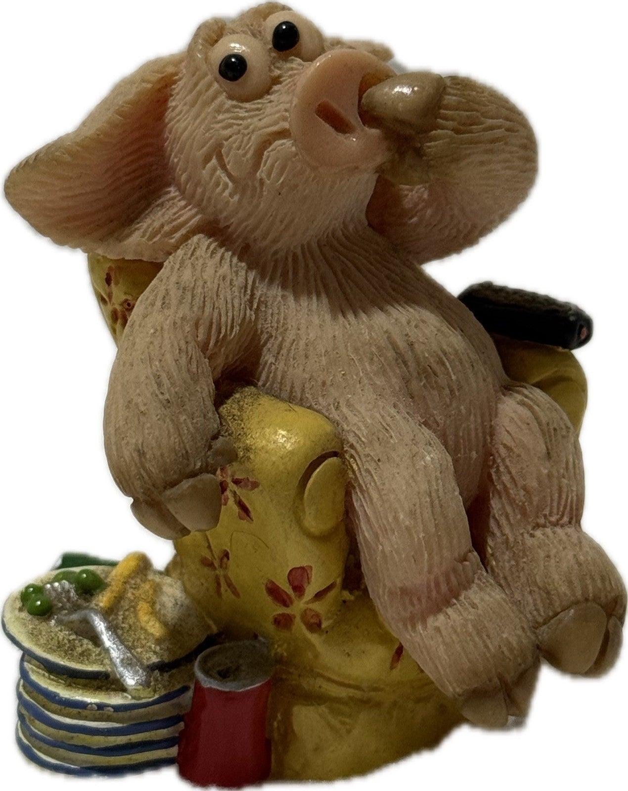Piggin Sloth 7 Sins 6 of 7 2005 David Corbridge Handmade Ceramic Figurine