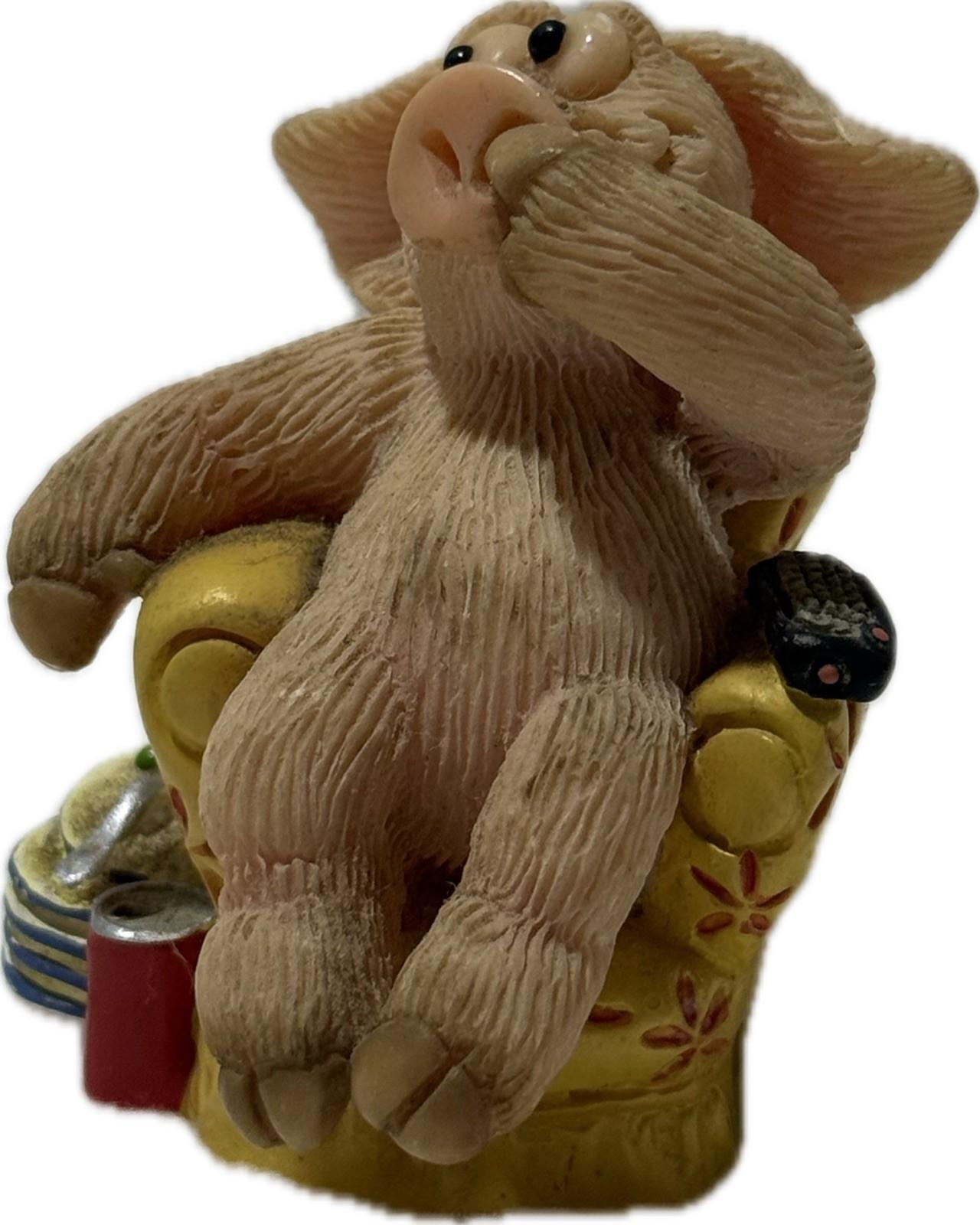 Piggin Sloth 7 Sins 6 of 7 2005 David Corbridge Handmade Ceramic Figurine