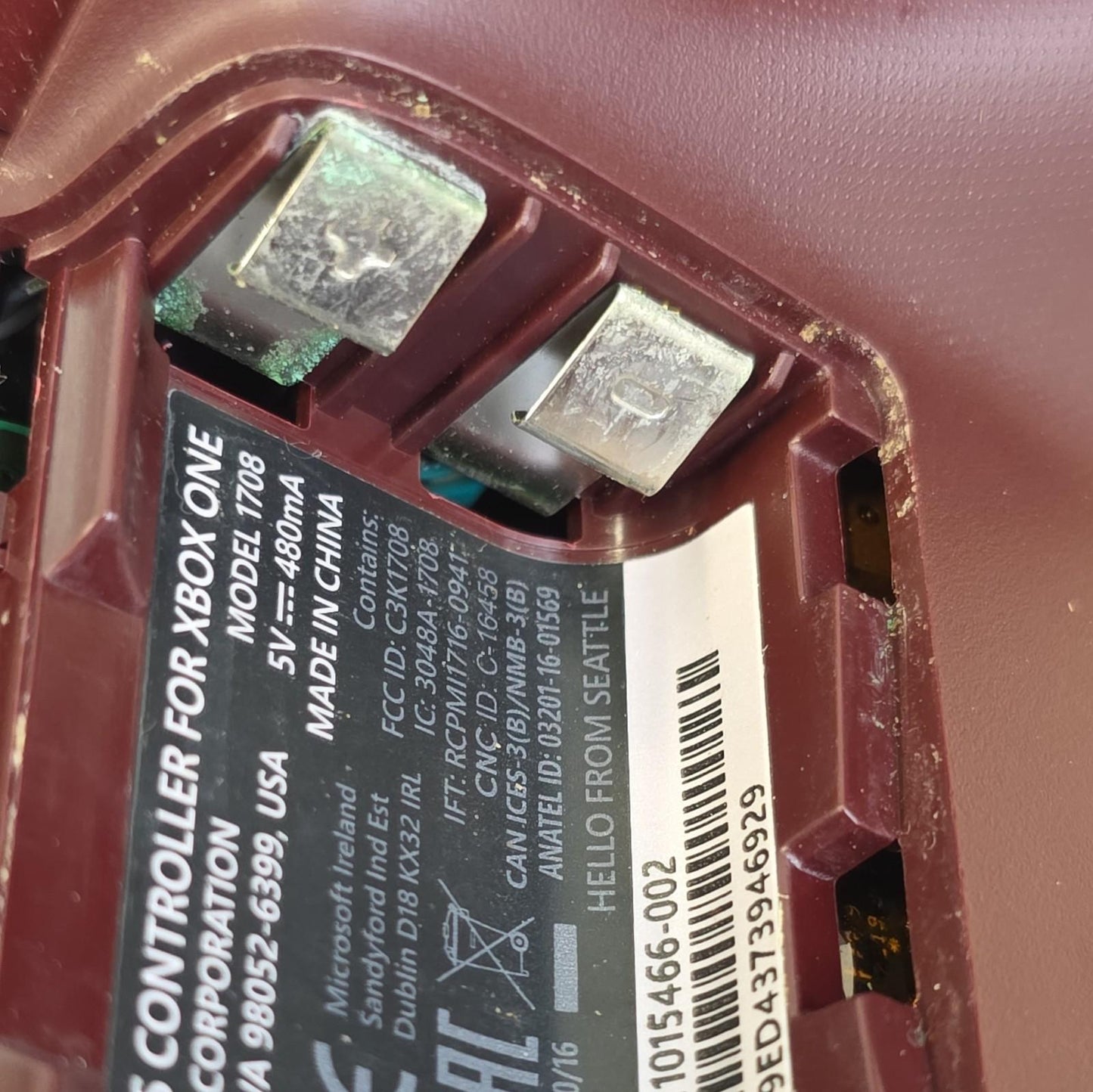 Xbox One Wireless Controller Red Microsoft Tested Working