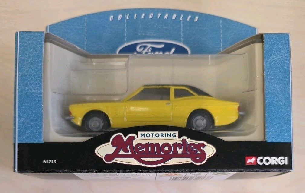 Corgi Ford Capri Mk1 Yellow Motoring Memories 61213 Boxed Die-Cast Model