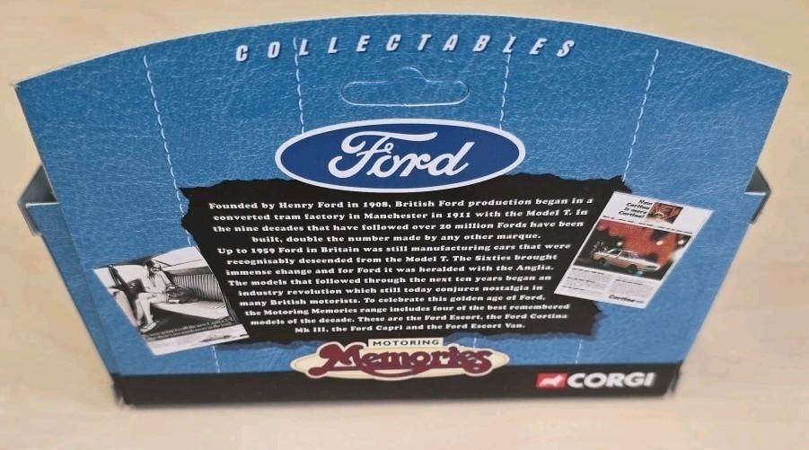 Corgi Ford Capri Mk1 Yellow Motoring Memories 61213 Boxed Die-Cast Model