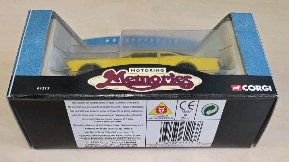 Corgi Ford Capri Mk1 Yellow Motoring Memories 61213 Boxed Die-Cast Model