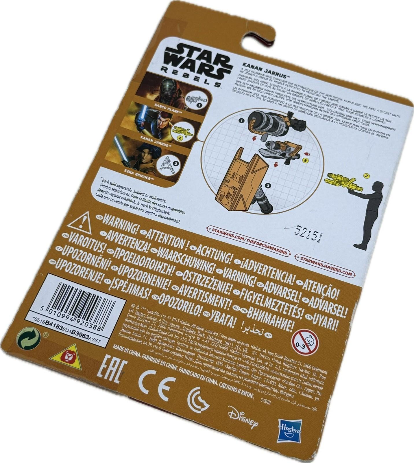 Star Wars Rebels Kanan Jarrus 3.75" Hasbro 2015 MOC Figure B4183