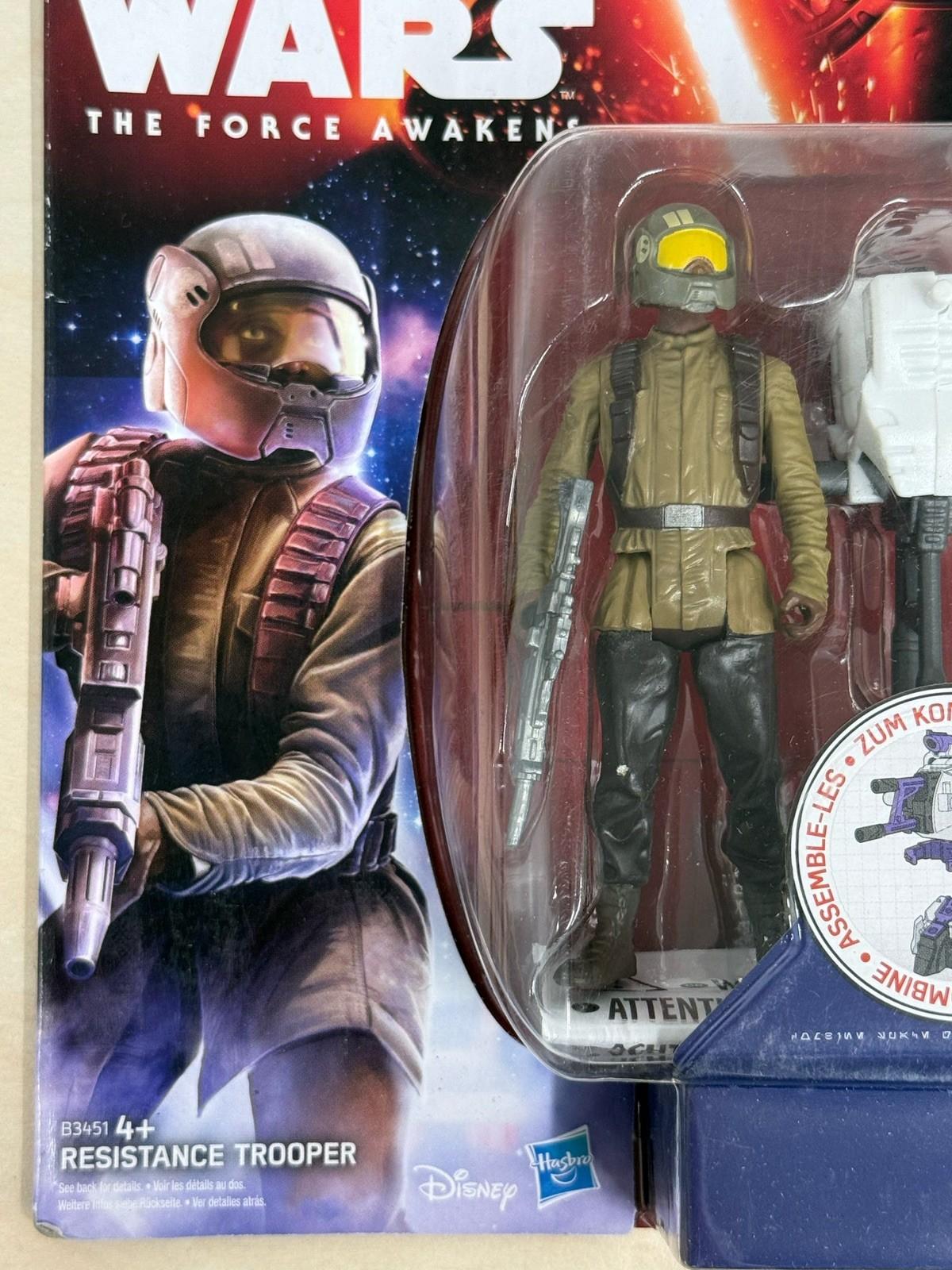 Star Wars Force Awakens Resistance Trooper 3.75" Hasbro 2015 MOC B3451
