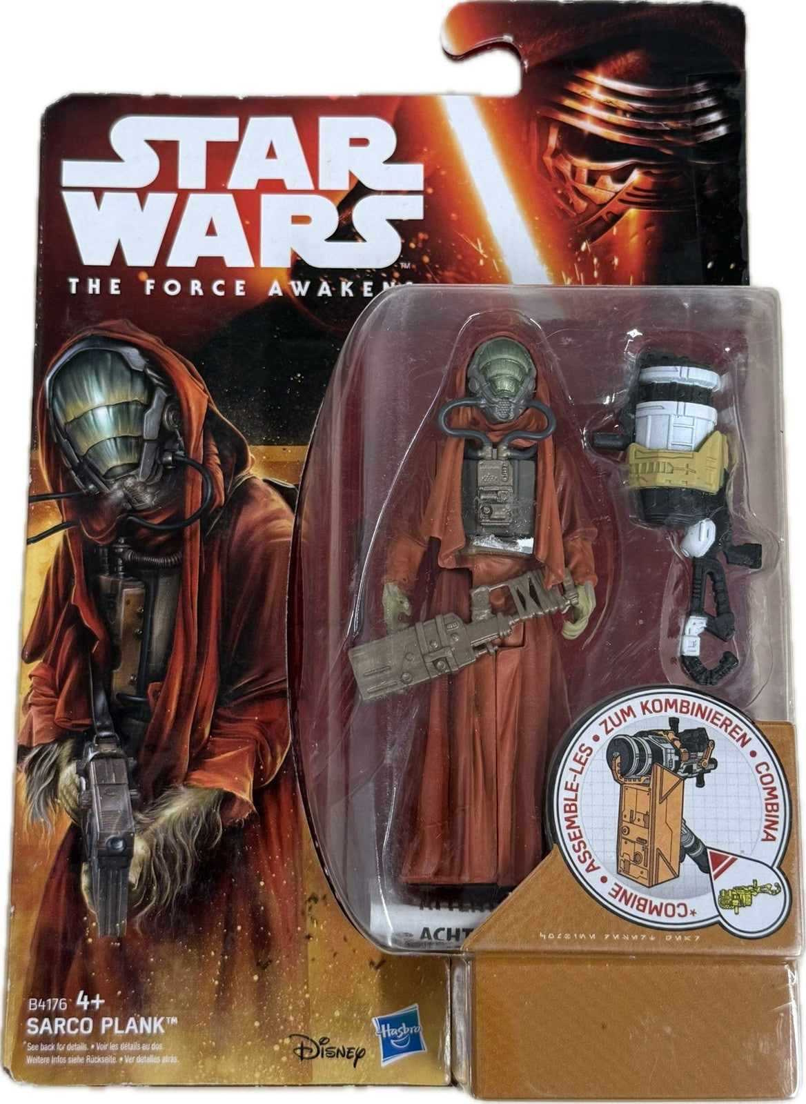 Star Wars Force Awakens Sarco Plank 3.75" Hasbro 2015 MOC B4176