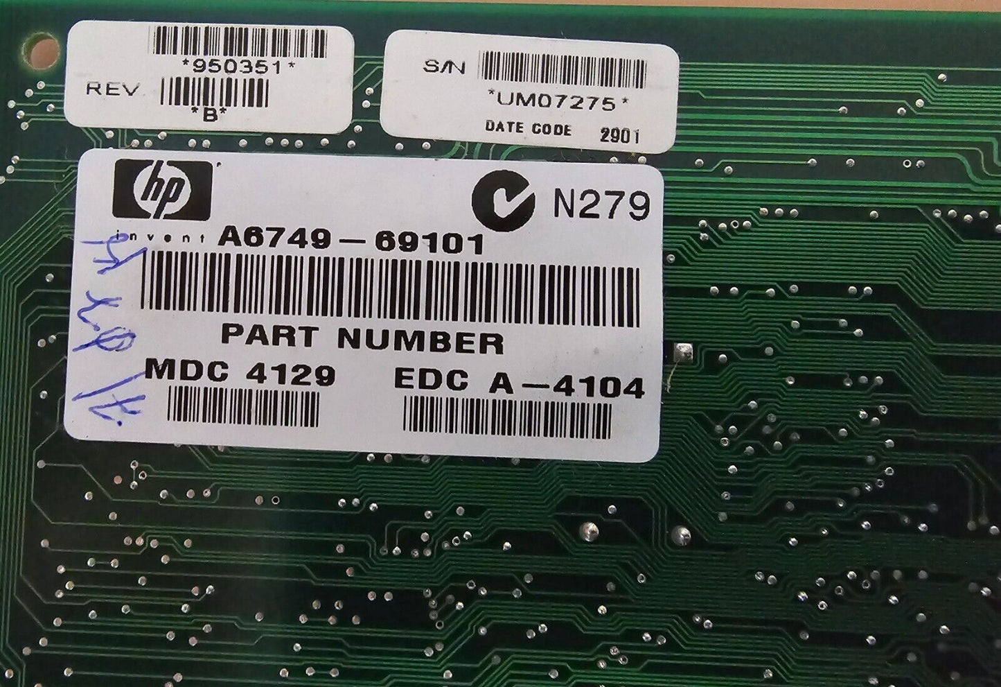 HP A6749-69101 Single Port MUX PC1 Multiplex Interface Board