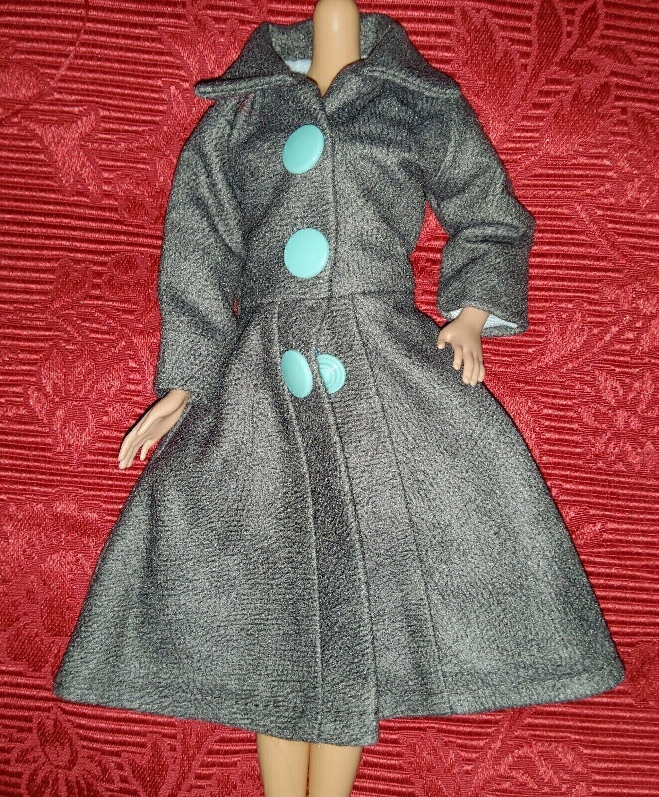 Barbie Doll Jacket Grey/Blue. MC93 Clothes - 135