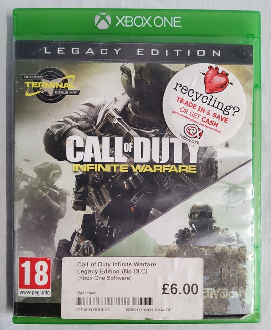 Call Of Duty Infinite Warfare Xbox One Legacy Edition Game