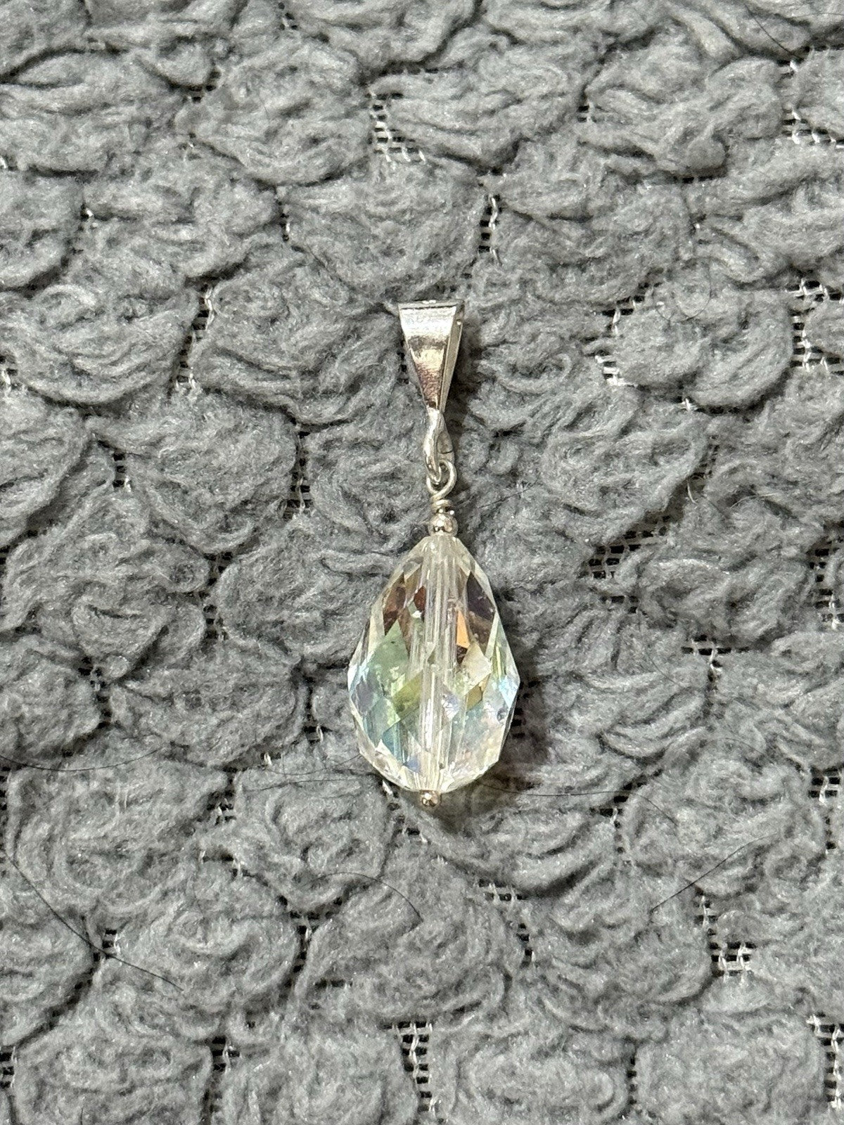 Clear Pendant 925 Sterling Silver