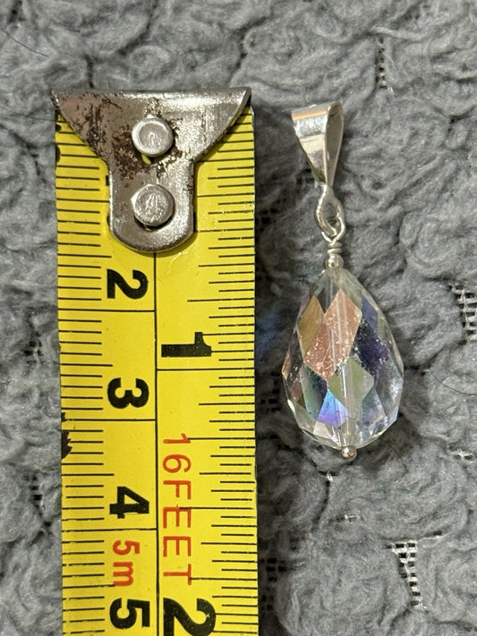 Clear Pendant 925 Sterling Silver
