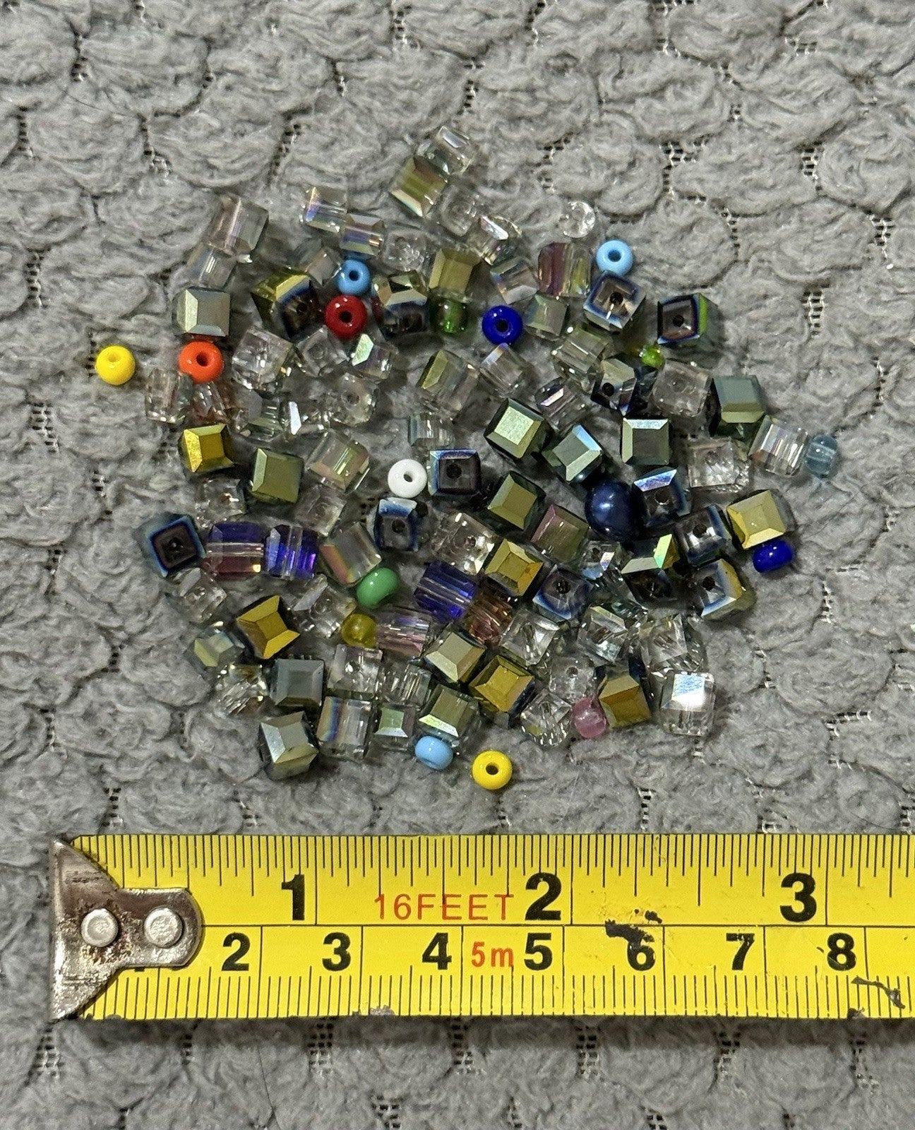 Multicoloured Square & Circle Beads Perfect For Jewellery Making