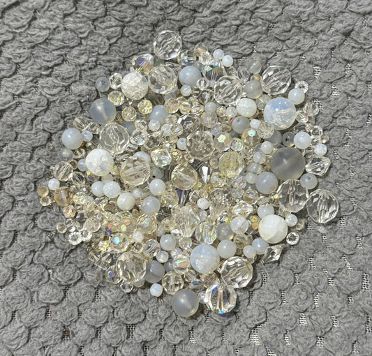 Clear & Misty Beads Jewellery Making Craft Supplies