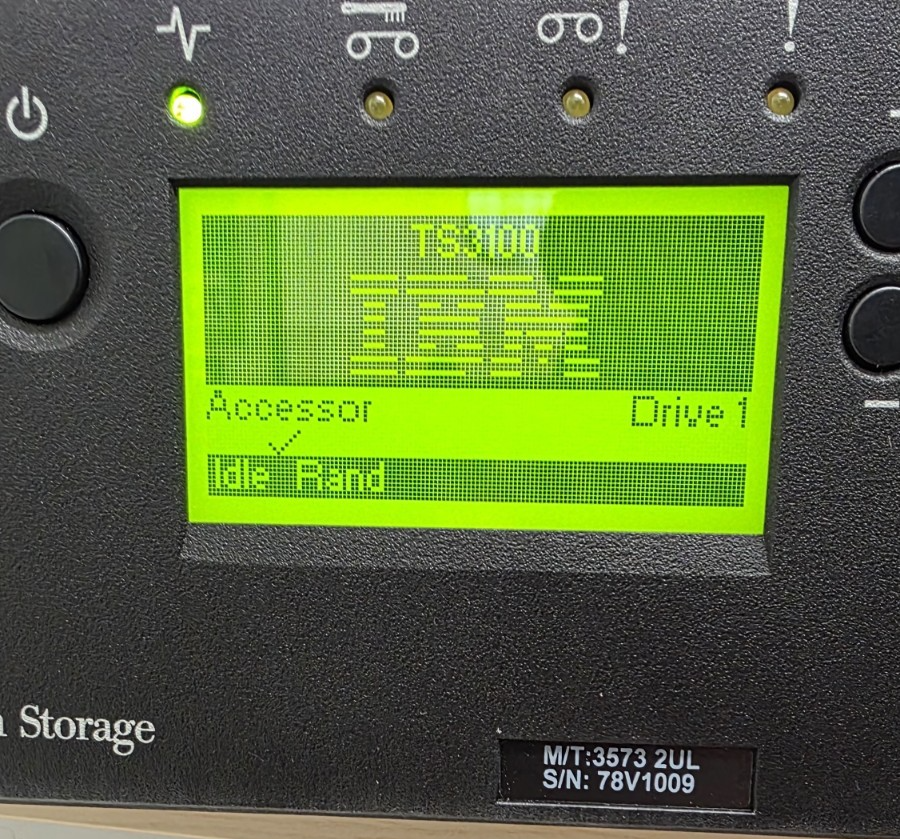 IBM 3573-L2U TS3100 2U Tape Library 24-Slot Data Storage Backup