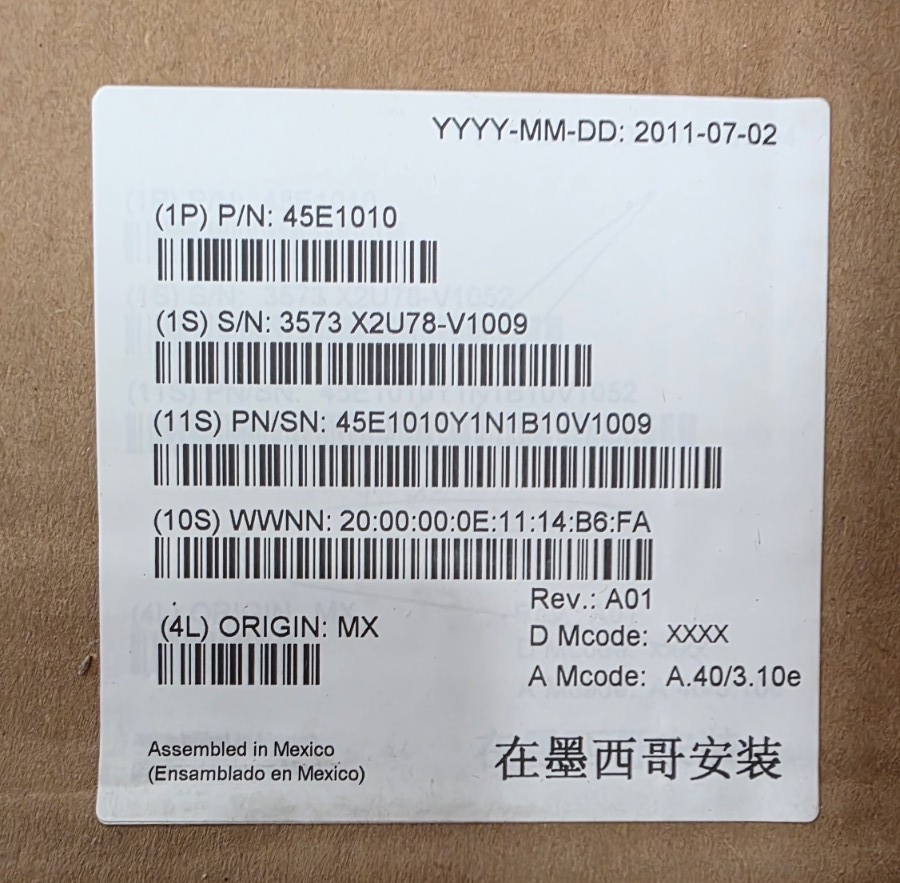 IBM 3573-L2U TS3100 2U Tape Library 24-Slot Data Storage Backup