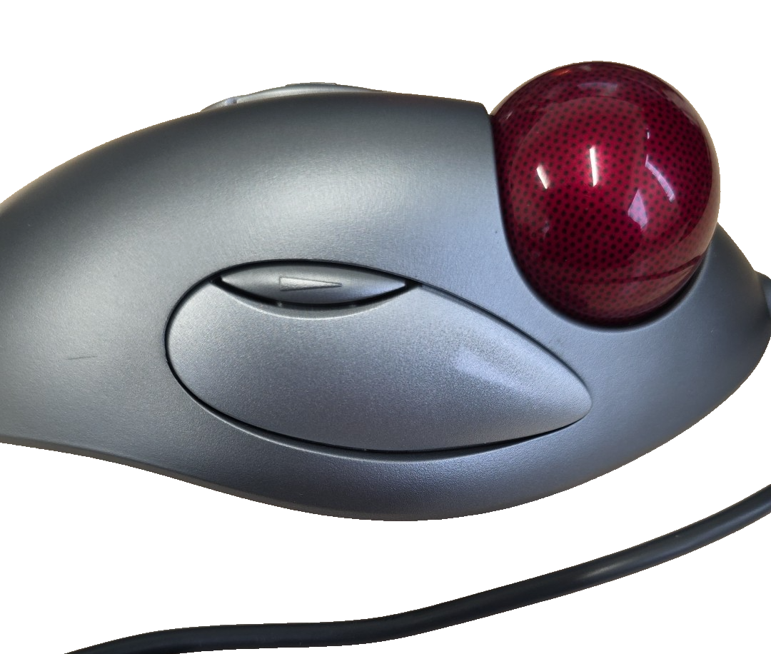 Logitech T-BC21 Trackman Marble Trackball Mouse USB Optical 4-Button