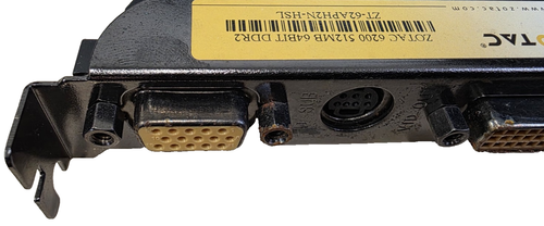 Zotac 6200 512MB Graphics Card ZT-62APH2N-HSL 64-Bit DDR2 NVIDIA