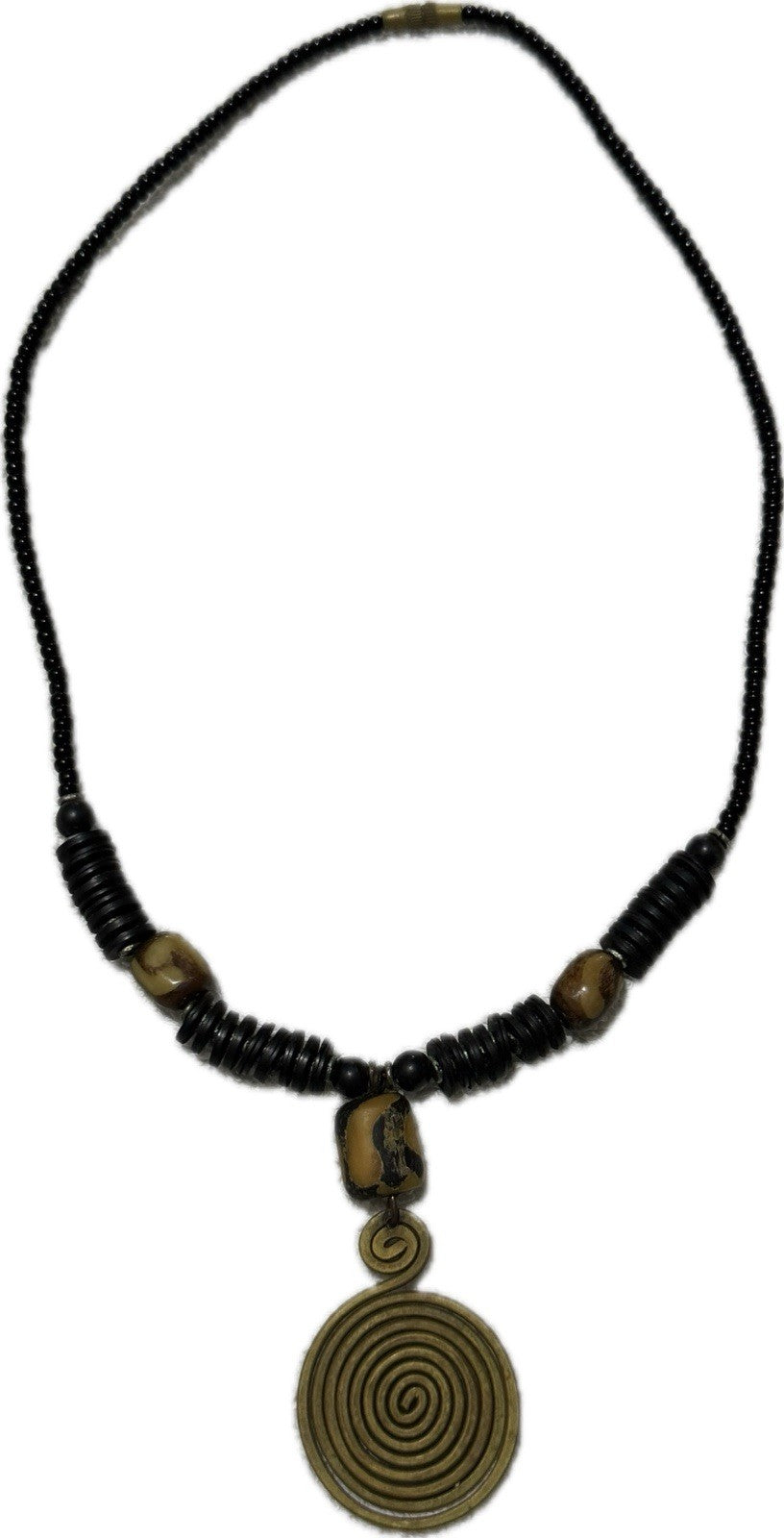 Brown & Black Chain Necklace Elegant Costume Jewellery