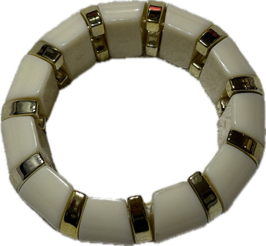 Ladies Bracelet Cream Gold Coloured Costume Jewellery