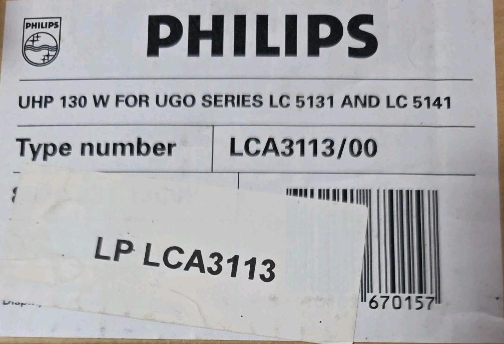 LCA3113 Lamp for PHILIPS UGO SLITE Projector Replacement Bulb