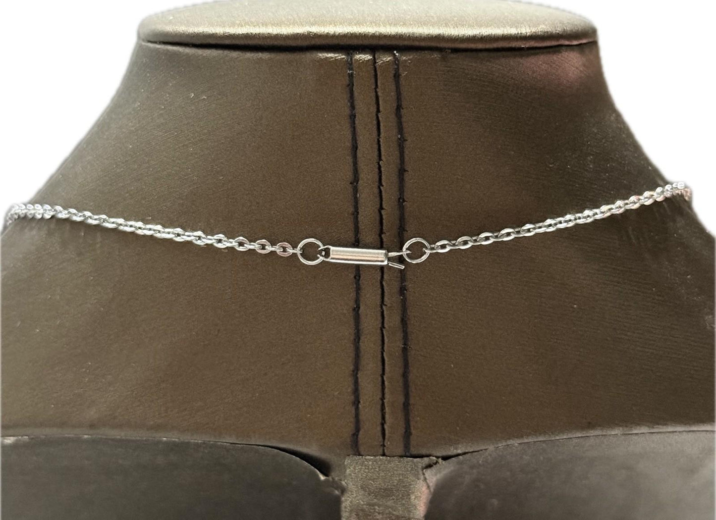 Silver Tear Drop Pendant Necklace Costume Jewellery