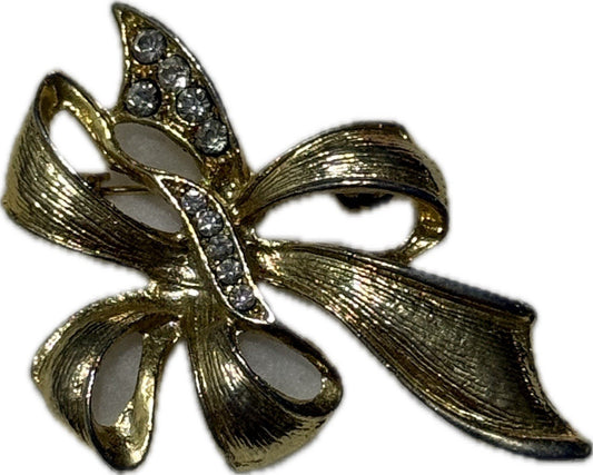 Gold Silver Brooch Pin Costume Jewellery Elegant Accessory
