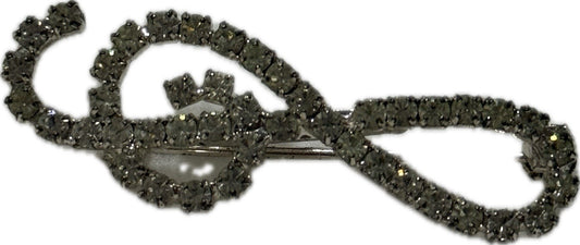 Silver Coloured Brooch Pin Costume Jewellery Elegant Accessory