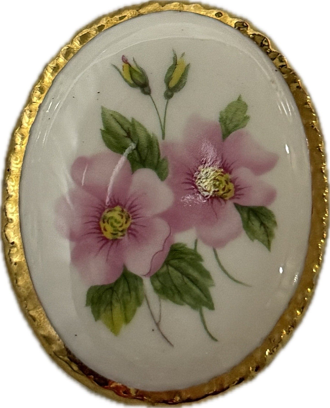 Floral Brooch Pin Multicoloured Costume Jewellery