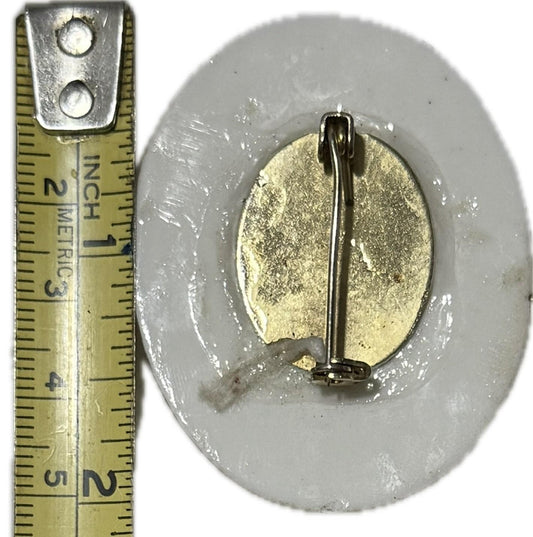 Floral Brooch Pin Multicoloured Costume Jewellery