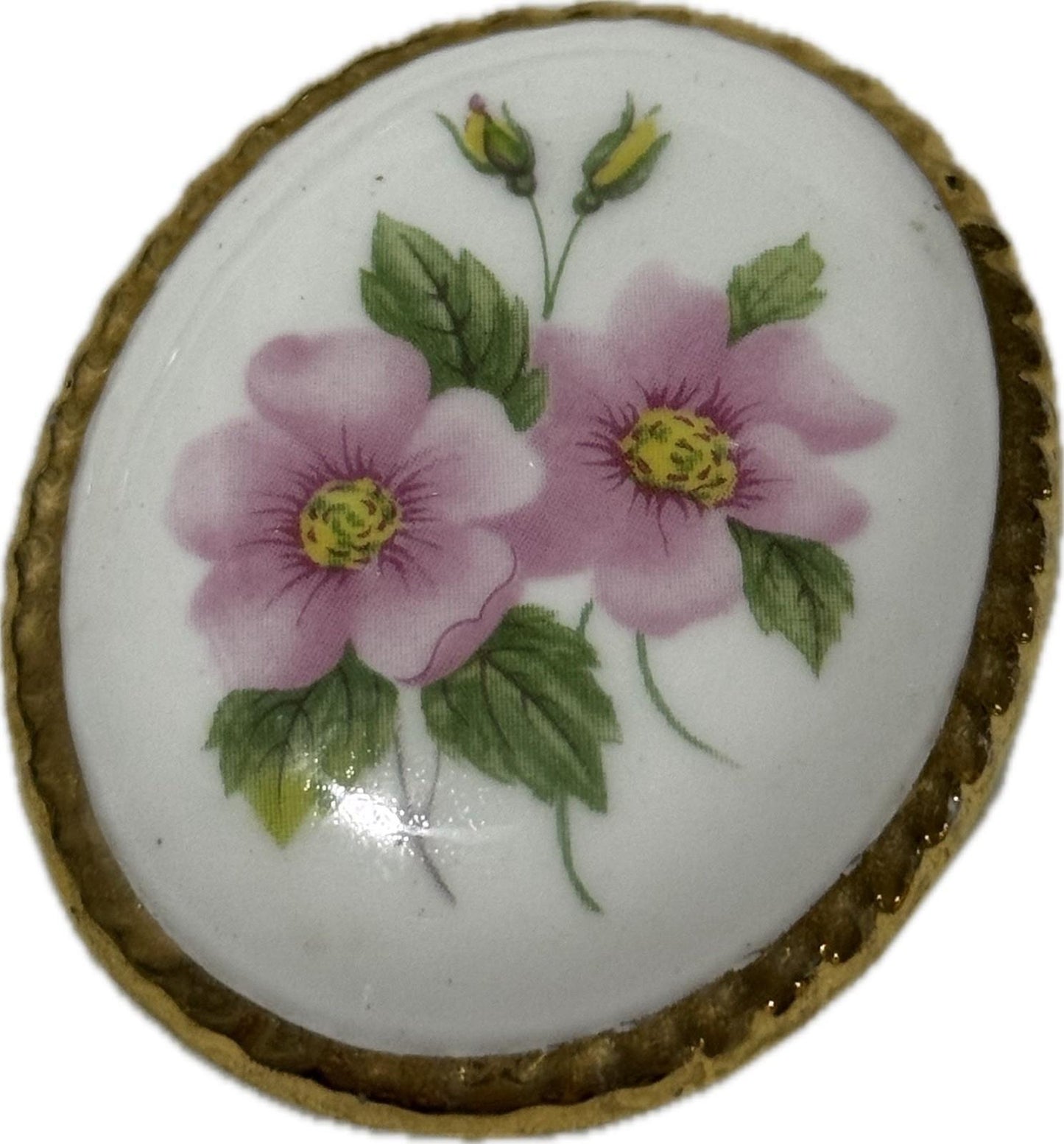 Floral Brooch Pin Multicoloured Costume Jewellery